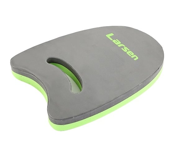 Доска для плавания Larsen AquaFitness YP-07, цельный материал, графит/лайм 4690222166361 1