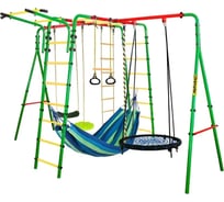 Спортивно-игровой комплекс Kampfer Wunder Sommer Гнездо большое синее, зеленая лиана, синий гамак K10388012