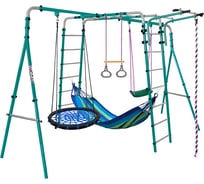 Спортивно-игровой комплекс Midzumi Tenshi Umi Large XL, гнездо большое синее, синий гамак M10376002