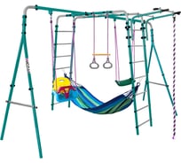 Спортивно-игровой комплекс Midzumi Tenshi Umi Small детские пластиковые качели 3в1, синий гамак M10377001