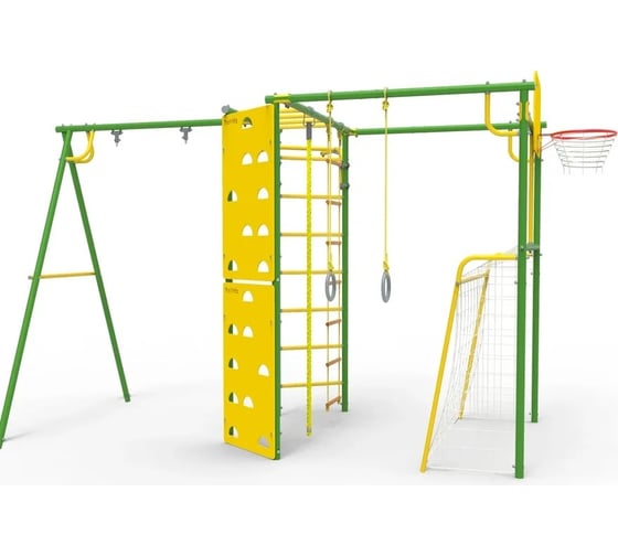 Спортивно-игровой комплекс ROKIDS УДСК -7.2 Атлет-К зеленый/желтый C07909001
