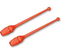 Булавы для художественной гимнастики INDIGO, термопластик, 36 см SM-352 оранжевый