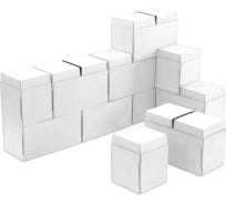Строительный конструктор DIID большие блоки из картона, 30 деталей, белые blocks30bel
