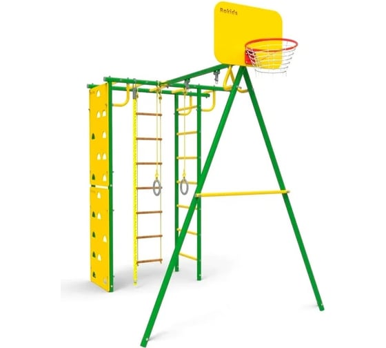 Спортивно-игровой комплекс ROKIDS УДСК -6.1 Тарзан Мини, зеленый/желтый C07905001