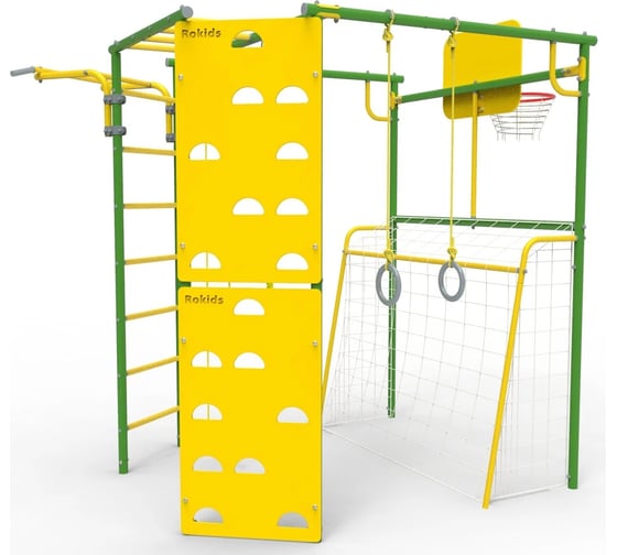 Спортивно-игровой комплекс ROKIDS УДСК -7 Атлет-Т зеленый/желтый C07911001