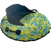 Санки-ватрушка ATEMI овал со спинкой, с/м, размер 1.06x0.87, камера r15 00-00009211