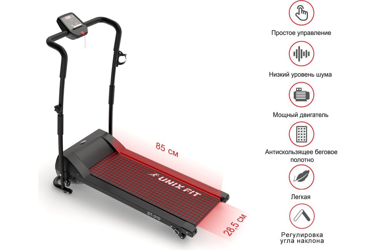 Беговая дорожка UNIXFIT ST-310 - выгодная цена, отзывы, характеристики ...
