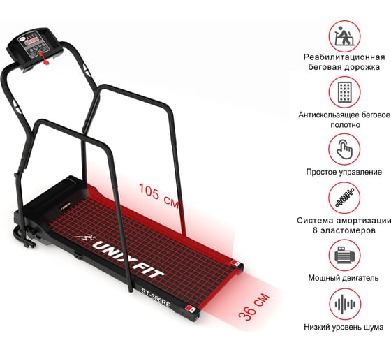 Беговая дорожка UNIXFIT ST-355RE