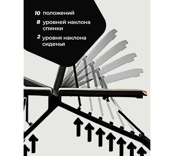 Скамья для жима BARFITS черный/желтый м045