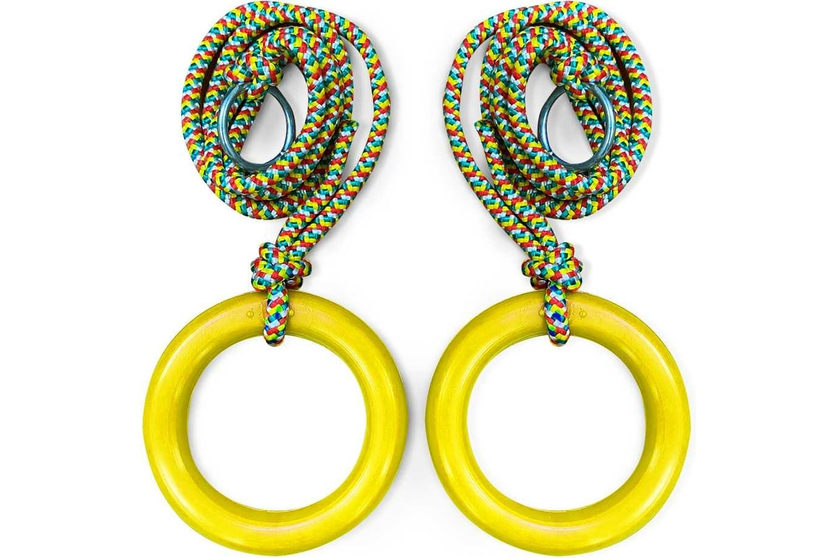 Гимнастические детские кольца BARFITS желтый м091ж - выгодная цена ...