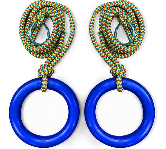 Гимнастические детские кольца BARFITS синие м091с