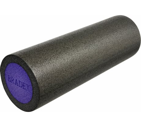 Ролик для йоги и пилатеса BRADEX 15x45 см, серый SF 0821