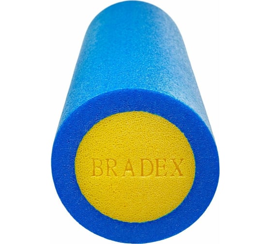 Ролик для йоги и пилатеса BRADEX 15x45 см, голубой SF 0818