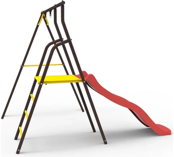 Горка ROKIDS УДК-1 шоколад/желтый C08707003