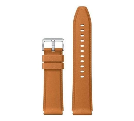 Кожаный ремешок Xiaomi для смарт-часов Watch S1 Strap Leather Brown BHR5591GL