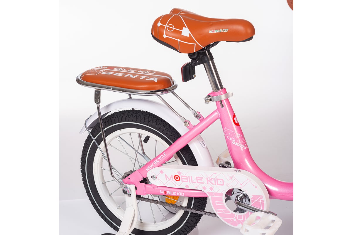 Детский двухколёсный велосипед Mobile Kid GENTA 14 PINK 4610088640287 ...