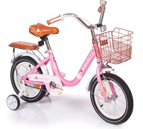 Детский двухколёсный велосипед Mobile Kid GENTA 14 PINK 4610088640287