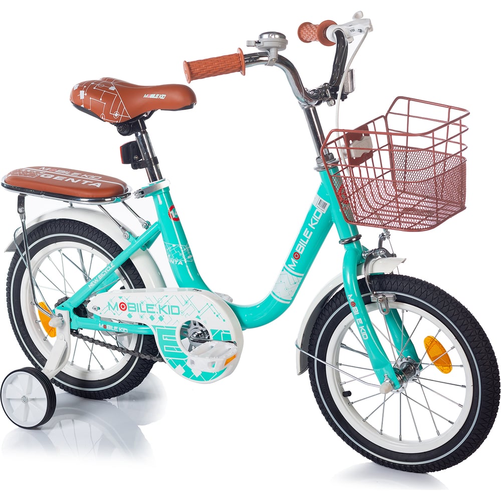 Детский двухколёсный велосипед Mobile Kid GENTA 14 CYAN 4610088640959 ...