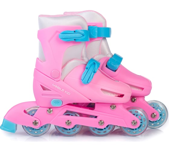 Коньки-ролики 3 в 1 Mobile Kid TWIN SEASONS размер M, PINK 4610088641154