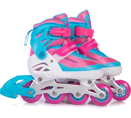 Коньки-ролики 2 в 1 Mobile Kid UNI SKATE размер M, CYAN PINK 4610088641260