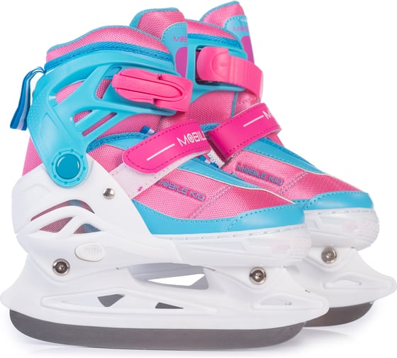 Коньки-ролики 2 в 1 Mobile Kid UNI SKATE размер M, CYAN PINK 4610088641260