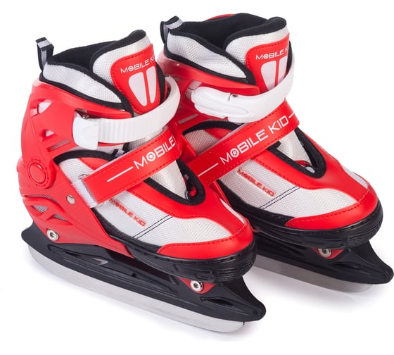 Коньки-ролики 2 в 1 Mobile Kid UNI SKATE размер L, RED WHITE 4610088641239