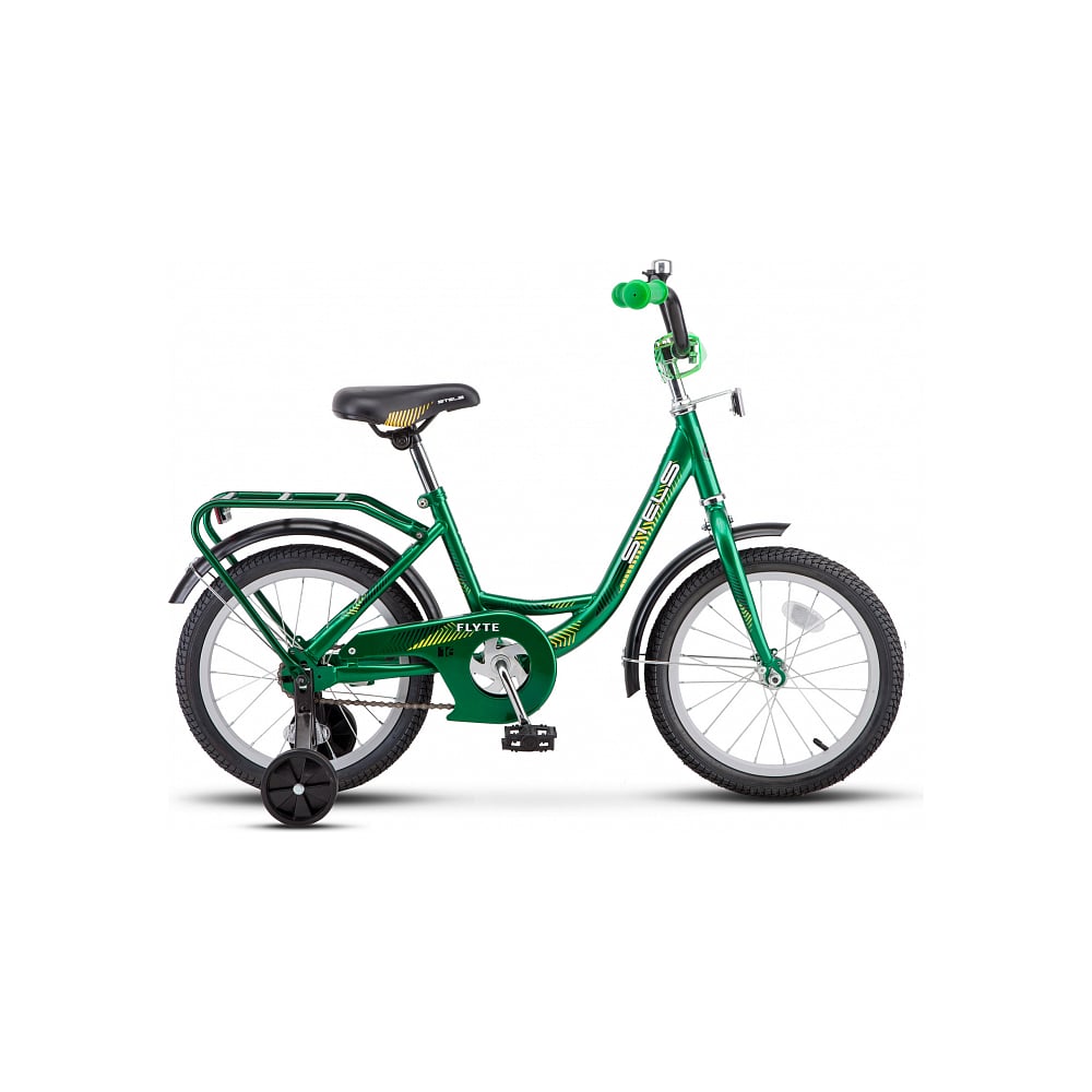 Велосипед STELS 16" Flyte, размер рамы 11" чёрный/салатовый LU084471 ...