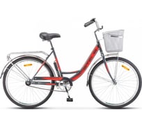 Велосипед STELS Navigator-245 C диаметр колес 26”, размер рамы 19", серый/красный LU093460