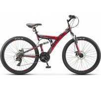 Велосипед STELS Focus MD диаметр колес 26”, размер рамы 18", черный/красный LU073825