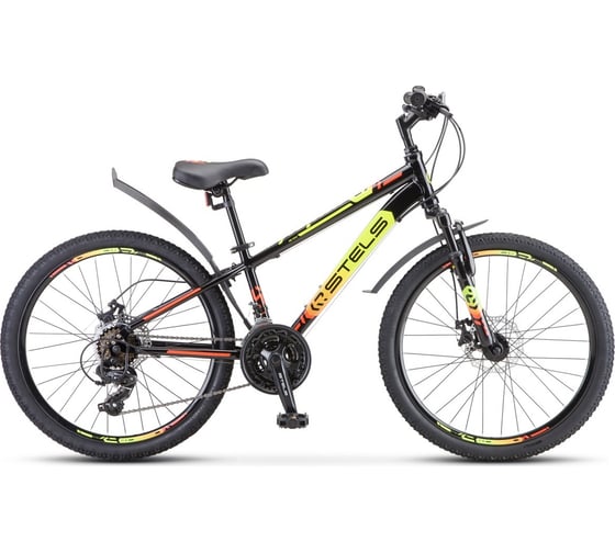 Велосипед STELS Navigator-400 MD 24”, размер рамы 12", серый/салатовый/красный LU089245