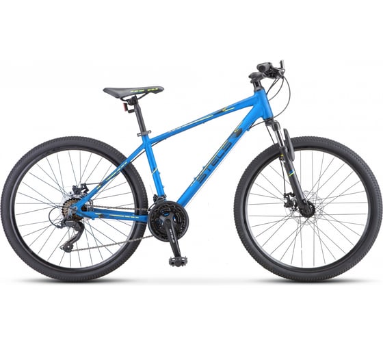 Велосипед STELS Navigator-590 MD 26", размер рамы 16", синий/салатовый LU089778 1