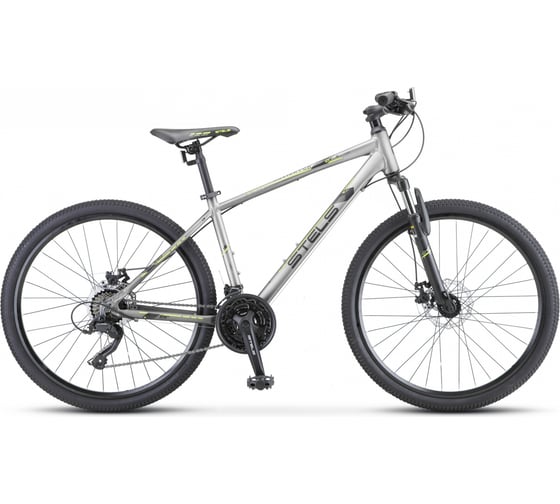 Велосипед STELS Navigator-590 MD 26", размер рамы 16", серый/салатовый LU089773