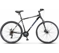 Велосипед STELS Navigator-700 MD 27.5”, размер рамы 17.5", черный/белый LU088935