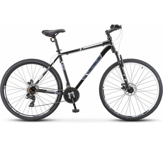 Велосипед STELS Navigator-700 MD 27.5”, размер рамы 17.5", черный/белый LU088935