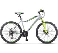Велосипед STELS Miss-5000 D 26", размер рамы 18", серебристый/салатовый LU092039