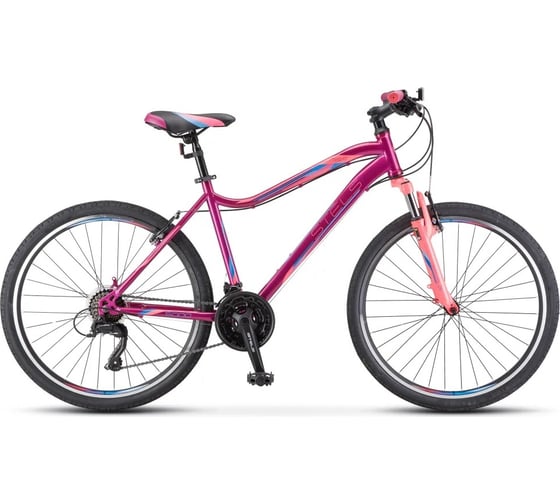 Велосипед STELS Miss-5000 V 26”, размер рамы 18", фиолетовый/розовый LU089377 1