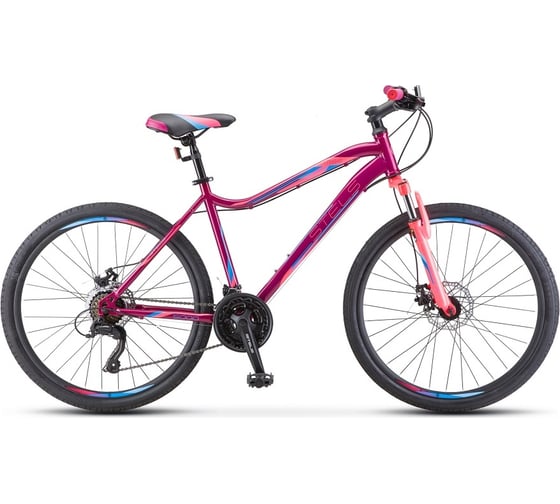 Велосипед STELS Miss-5000 D 26", размер рамы 16", фиолетовый/розовый LU089370