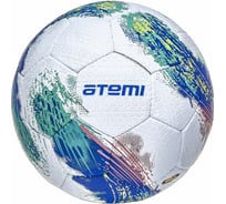 Футбольный мяч ATEMI GALAXY, резина, белый/зеленый/синий, р. 5 00-00007220