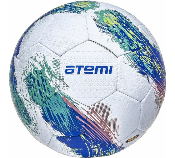 Футбольный мяч ATEMI GALAXY, резина, белый/зеленый/синий, р. 5 00-00007220 1