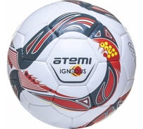 Футбольный мяч ATEMI IGNEOUS, PU/PVC 1.3 мм, белый/серый/оранжевый, р.5 00-00007227