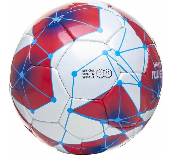Футбольный мяч ATEMI SPECTRUM, PU, белый/синий/красный, р.5 00-00007214