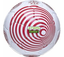 Футбольный мяч ATEMI TARGET, PVC, белый/красный, р.5 00-00007870