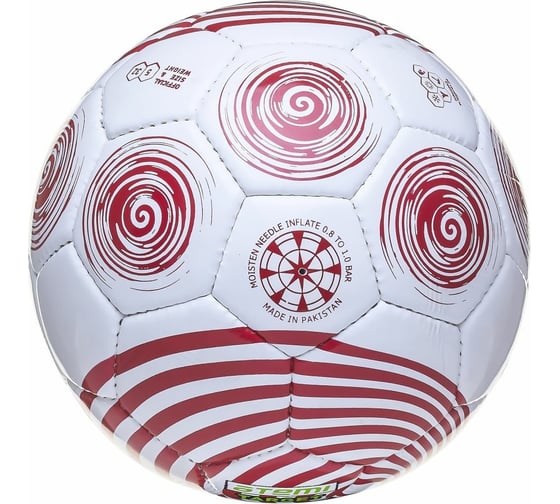 Футбольный мяч ATEMI TARGET, PVC, белый/красный, р.5 00-00007870