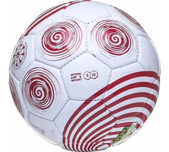 Футбольный мяч ATEMI TARGET, PVC, белый/красный, р.5 00-00007870