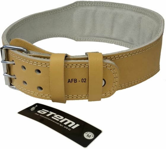 Тяжелоатлетический пояс ATEMI AFB02XL сплит-кожа, 10 см, размер XL 00000100949