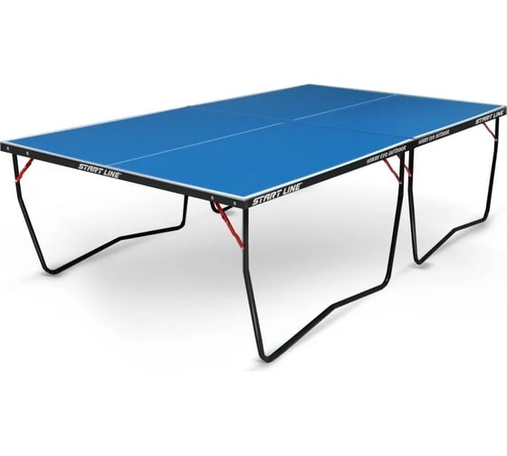 Теннисный всепогодный стол для улицы и дачи Start Line Hobby EVO Outdoor, синий, столешница 4 мм 6016-6