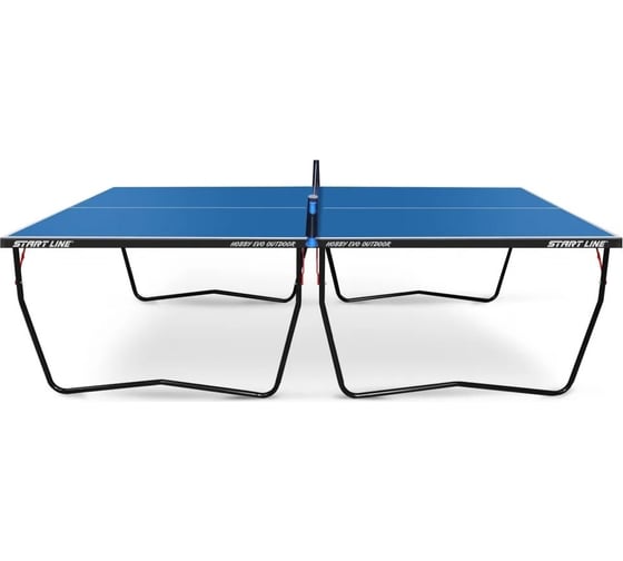 Теннисный всепогодный стол для улицы и дачи Start Line Hobby EVO Outdoor, синий, столешница 4 мм 6016-6
