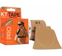 Спортивный тейп KT TAPE PRO Stealth Beige бежевый, 20 полосок 25.4 х 5 см 10000320