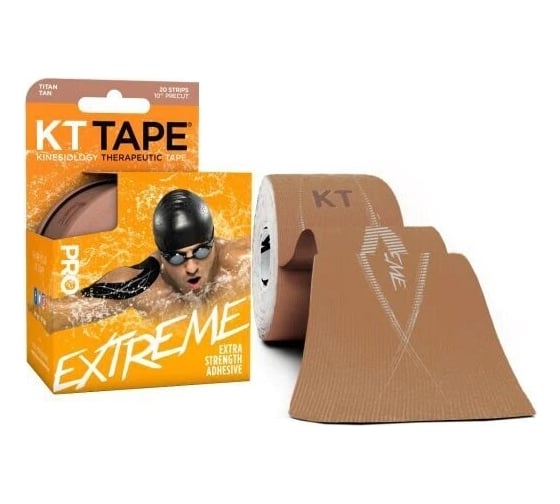 Спортивный тейп KT TAPE PRO Extreme Titan Tan коричневый, 20 полосок 25.4 х 5 см 10001399
