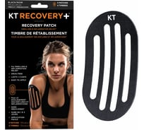 Спортивный тейп KT TAPE Аппликация для восстановления Recovery Patch (4 шт.) | Black (черный) 10000381